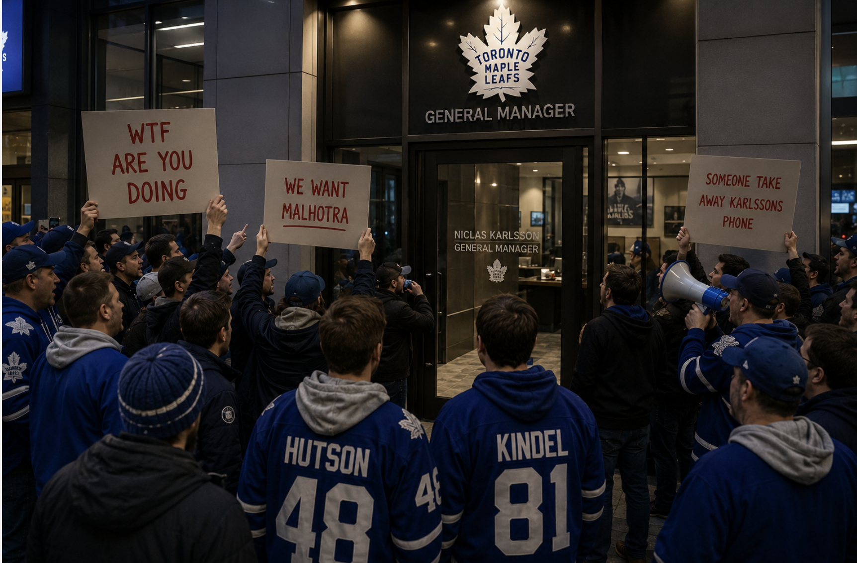 Kaosscener i Toronto